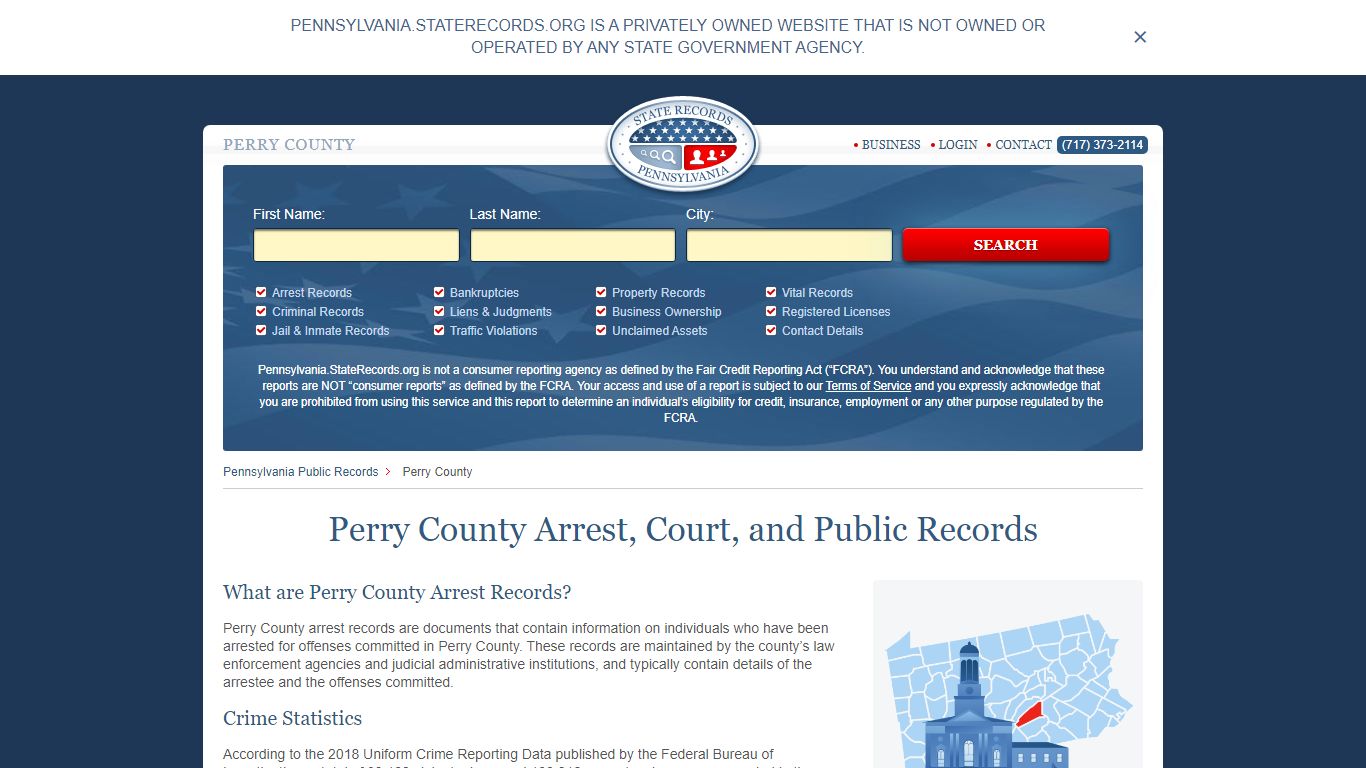 Perry County Arrest, Court, and Public Records