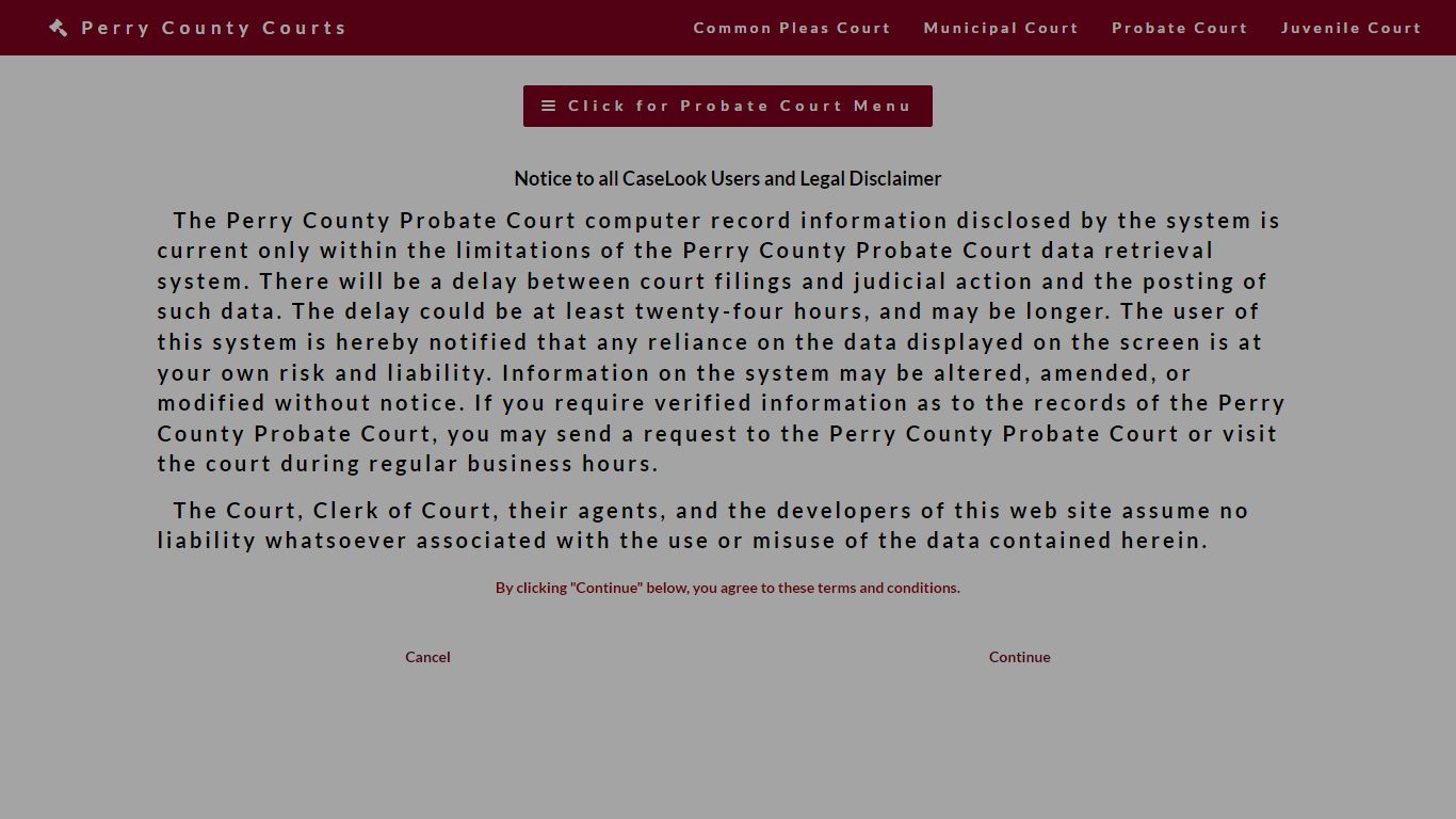 Perry County Probate Court - Record Search